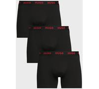 HUGO Bodywear 3 Pack Triplet Metalic Waistband Boxer, Black, Size Xl, Men Black