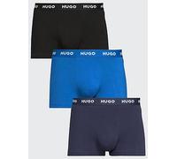 HUGO Bodywear 3 Pack Triplet Trunks, Blue, Size 2Xl, Men Blue