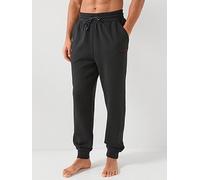 HUGO Bodywear Atlas Small Logo Loungewear Pants, Black, Size M, Men Black