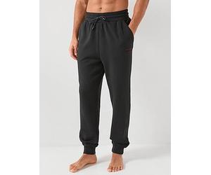 HUGO Bodywear Atlas Small Logo Loungewear Pants, Black, Size M, Men Black