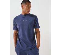 HUGO Bodywear Azuri Spaced Logo Lounge T-Shirt, Navy, Size S, Men Navy