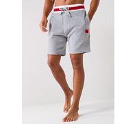 HUGO Bodywear Jaxon Towelling Loungewear Shorts - Light Grey, Light Grey, Size L, Men Light Grey