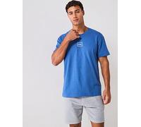 HUGO Bodywear Laze Relaxed Fit Loungewear T-Shirt - Blue, Blue, Size S, Men Blue