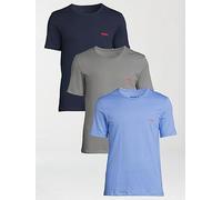 HUGO Bodywear Regular Fit 3 Pack T-shirt - Assorted, Assorted, Size L, Men Assorted