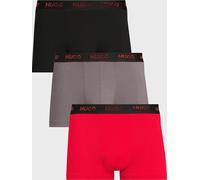 HUGO Bodywear Triplet 3 Pack Trunks, Red, Size Xl, Men Red