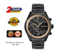 HUGO BOSS 1513578 MEN'S STAINLESS STEEL WATCH BROWN DIAL 44MM