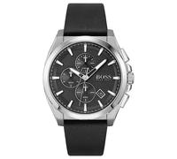 Hugo Boss Grandmaster 1513881 Men's Watch - 46mm Black Dial Leather Strap