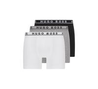 Hugo Boss 3 Pack of Stretch-Cotton Boxer Briefs - Black / White / Grey