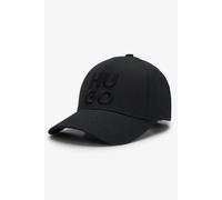 Hugo Boss 3409 Jude-Stacked Cotton Twill 3D Embroidery Logo Baseball Cap - Black