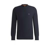 Hugo Boss 50527584 Anion Textured Knit Design Patch Logo Ribbed Crew Neck Jumper