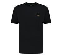 Hugo Boss Men's Active Gold Logo-Print T-Shirt Black - Size: Regular/34