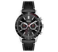 Hugo Boss Allure Chronograph 44mm Men's Watch 1513920 - Black Dial Silver Case