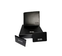 Hugo Boss Asolo Coin Pocket Black Leather Wallet Mens Gift Box