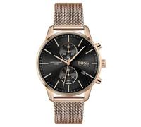 Hugo Boss Associate 1513806 Men's Chronograph Watch - 44mm Black Dial Mesh Bracelet