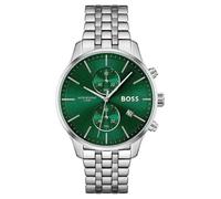 Hugo Boss Associate 1513975 Men's Chronograph Watch - 42mm Green Dial Stainless Steel Bracelet