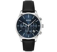 Hugo Boss Avery 1514156 Men's Watch - 42mm Blue Dial Leather