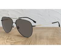 Hugo Boss Aviator Sunglasses with Case: Bronze Metallic