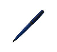 BOSS Ballpoint pen with blue rubberised finish and logo ring - Style Ballpoint pen Gear Matrix Blue, 58082807 Dark Blue pcs.