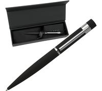 Hugo Boss - Ballpoint Pen - Sporty - Black - Non-Slip Surface - NEW