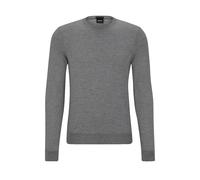 Hugo Boss Black Mens Botto-l Crew Neck Knitwear Medium Grey Cotton - Size 3XL