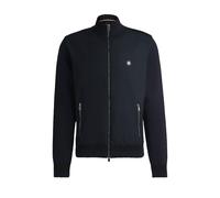 Hugo Boss Black Mens C-Darmando Mixed-material Zip-up Jacket Dark Blue - Size 2XL