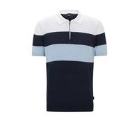 Boss Men's Trieste Knitted Short Sleeve Polo Shirt Large Blue