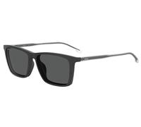 Hugo Boss BOSS 1151/CS 003/IR Man Sunglasses Plastic Black-opaque Grey Squared Clip-on