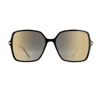 Hugo Boss Butterfly Mens Black Grey Gradient Gold Mirror 1271/S - One Size