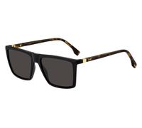 Hugo Boss BOSS 1490/S WR7/IR Man Sunglasses Plastic Black / Havana Grey Squared