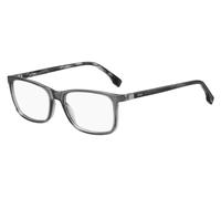 HUGO BOSS BOSS 1573 E66 GREY STRIPED BLACK 56/17/145 MAN Eyewear Frame