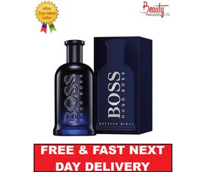 Hugo Boss Boss Bottled Night 200ml Eau de Toilette Spray-FREE&FAST DELIVERY