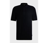 BOSS Regular-fit knit polo with mixed structures - Style H-Daremo, 50519615 Dark Blue S