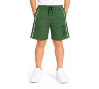 Hugo Boss Boy's Green Striped Jersey Fleece Jogger Shorts Summer Wear