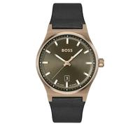 Hugo Boss Candor 1514080 Men's Chronograph Watch - 41mm Green Dial Leather Strap