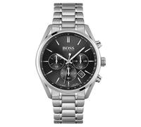 Hugo Boss Champion 1513871 Men's Chronograph Watch - 44mm Black Dial Steel Bracelet