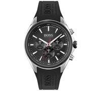 Hugo Boss Circuit 1513855 Men's Chronograph Watch - 46mm Black Dial Rubber Strap