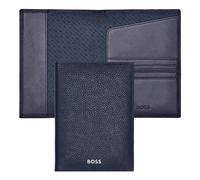 Hugo Boss Classic Grained Passport Case Dark Blue, Blue, 17.4, Classic, Blue, 17.4, Classic