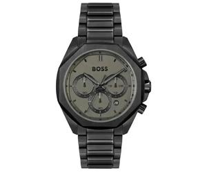 Hugo Boss Cloud 1514016 Men's Chronograph Watch - 42.8mm Black Ion-Plated Case Grey Dial