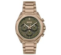Hugo Boss Cloud 1514019 Men's Chronograph Watch - 44mm Olive Green Dial Bronze Steel Bracelet