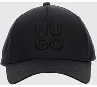 Hugo Boss Cotton Baseball Cap with Rigid Visor and Tone-on-Tone Embroidered Logo - Size: OS - male