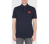 Hugo Boss Cotton Polo Shirt with Contrasting Logo and Three-Button Placket - Size: M - male
