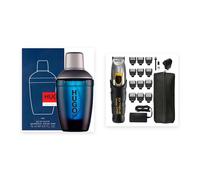 Hugo Boss Dark Blue 75ml EDT + WAHL Beard Trimmer Father's Day Gift Box NEW