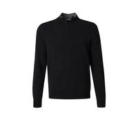 Hugo Boss - Emarlo Black 1/4 Zip Sweater In Virgin Wool 50530314 001 - S