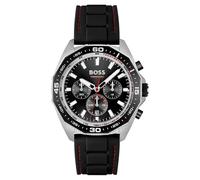 Hugo Boss Energy 1513969 Men's Chronograph Watch - 44mm Black Dial Black Silicone Strap