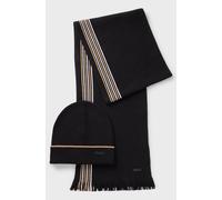 Hugo Boss - Enzo Scarf And Hat Set In Black In Gift Box 50522443 001 - One Size
