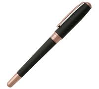 Hugo Boss Essential Rose Gold Plated Black Rollerball Pen