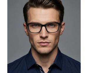 Hugo Boss Eyeglasses Frames Men Black Rectangular BOSS 1012 807 54mm