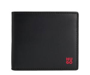 HUGO BOSS EYEWEAR Wallets and purses for men Leather wallet with stacked logo detail