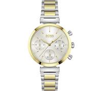 Hugo Boss Flawless 1502550 Women's Multifunction Watch - 36mm Silver Dial Two-Tone Bracelet