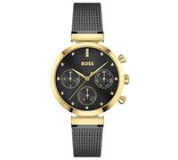 Hugo Boss Flawless Women's Watch HB1502627 Black Dial Mesh Bracelet